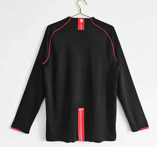 Maillot 07-08 Manchester United Exterieur Manches Longues