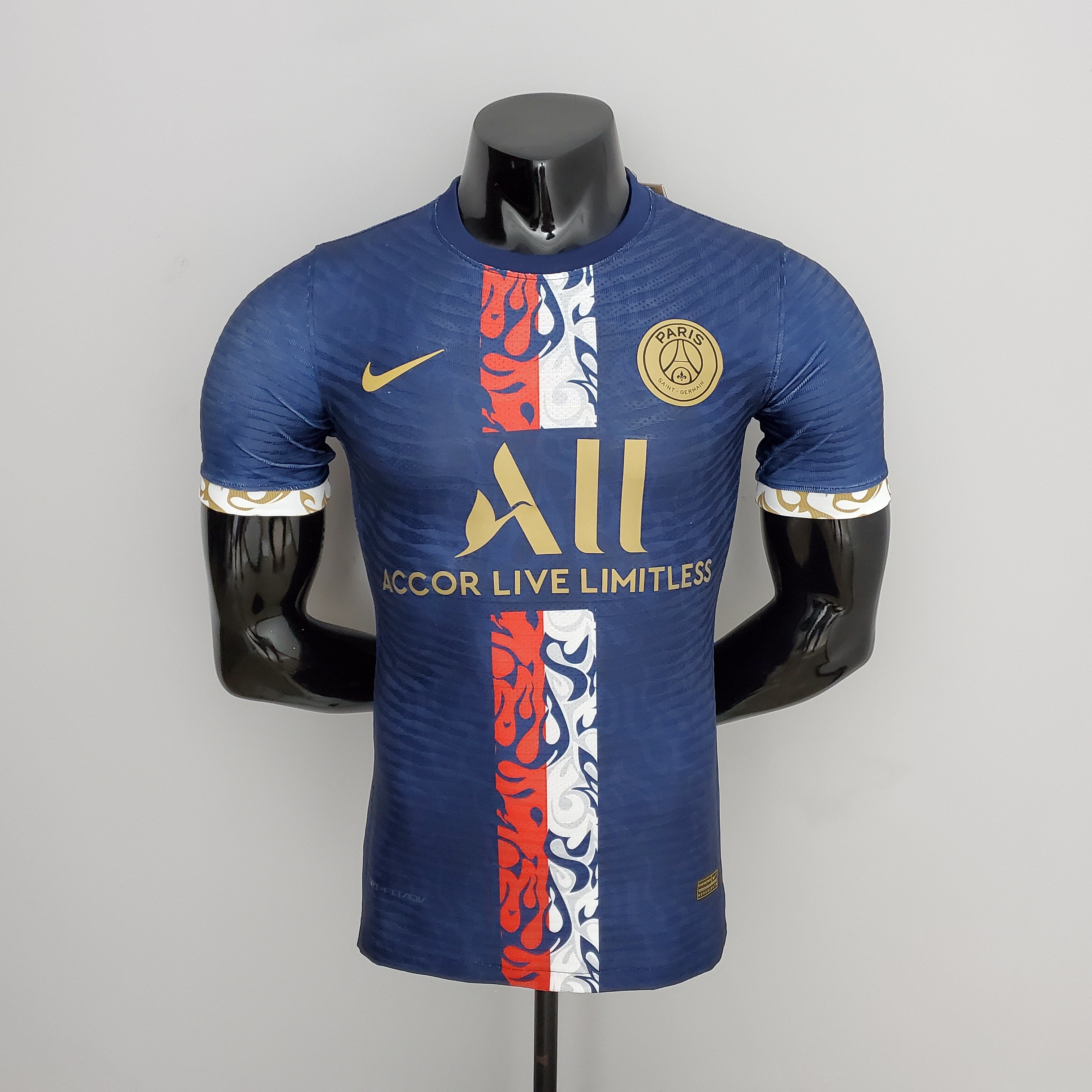 PSG Version Joueur Maillot D'Entraînement PSG Bleu Saphir 22/23