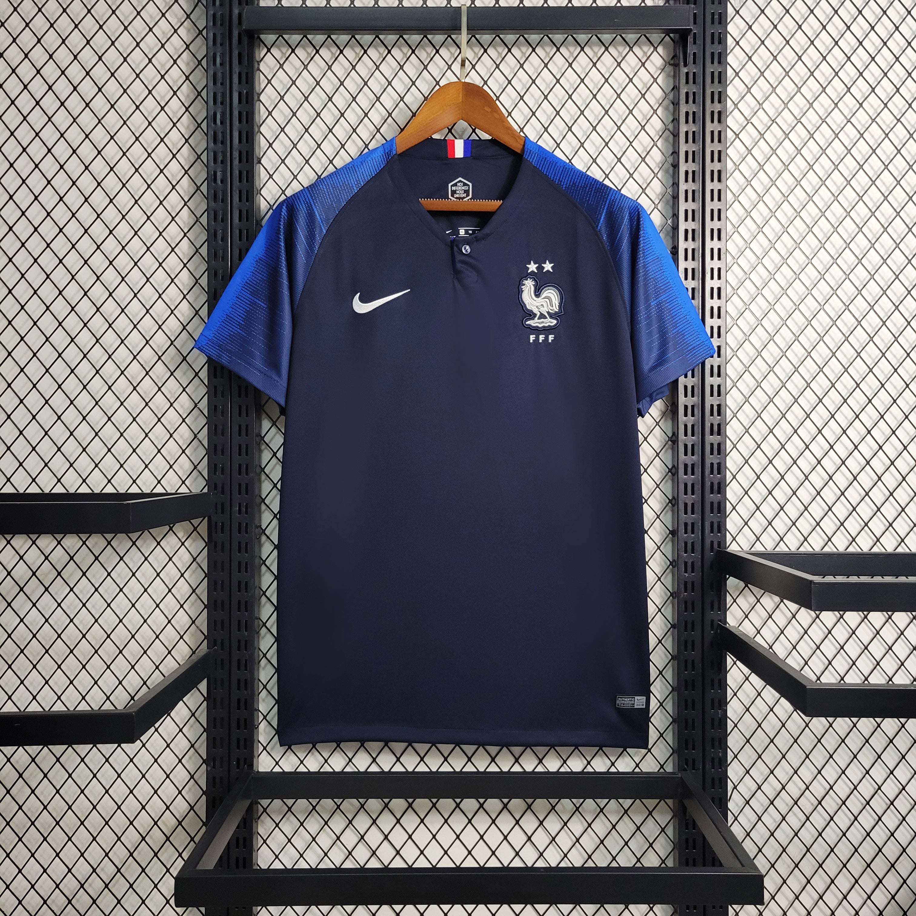 France Version Rétro Coupe Du Monde 2018 Domicile