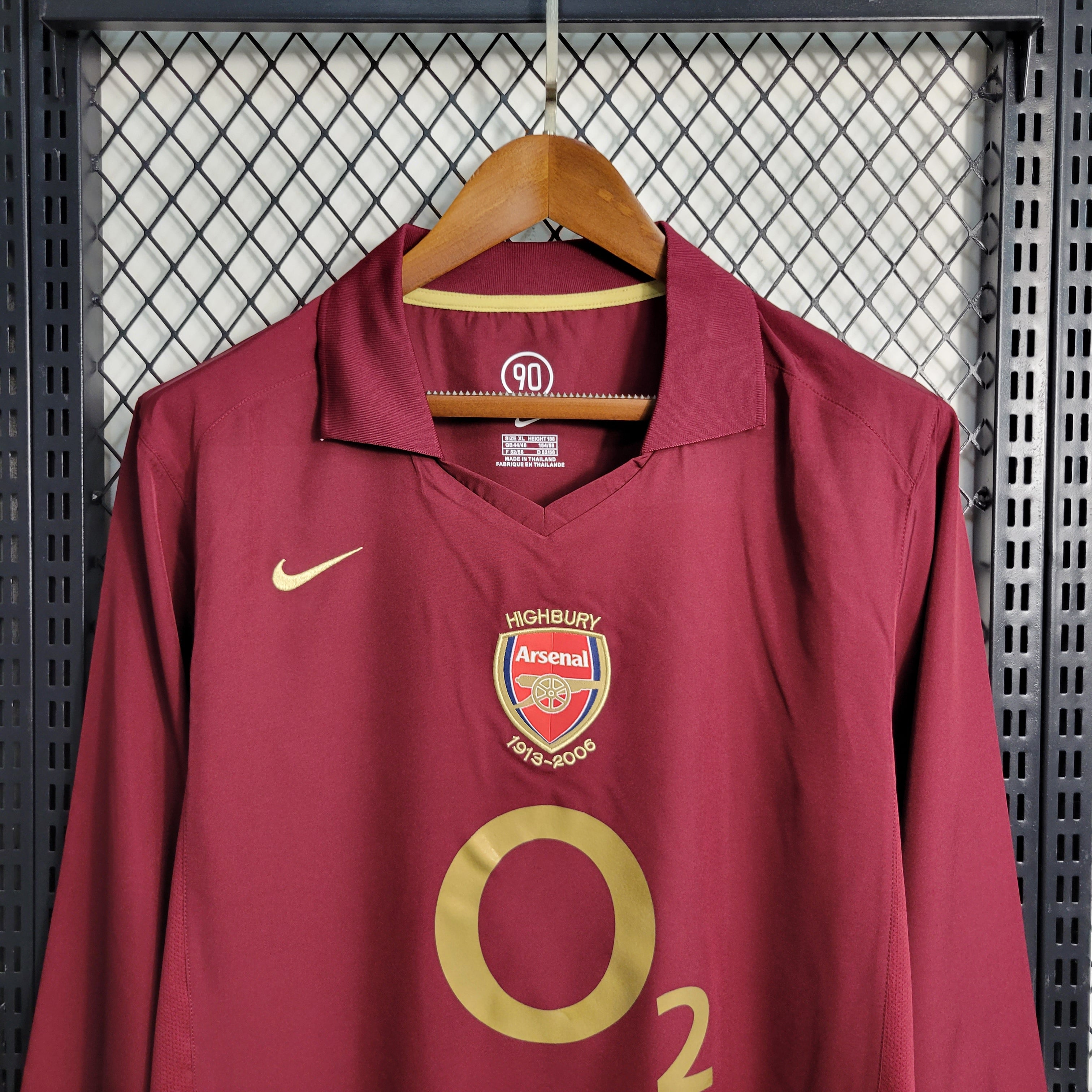 Arsenal Domicile Manches Longues Retro 05/06