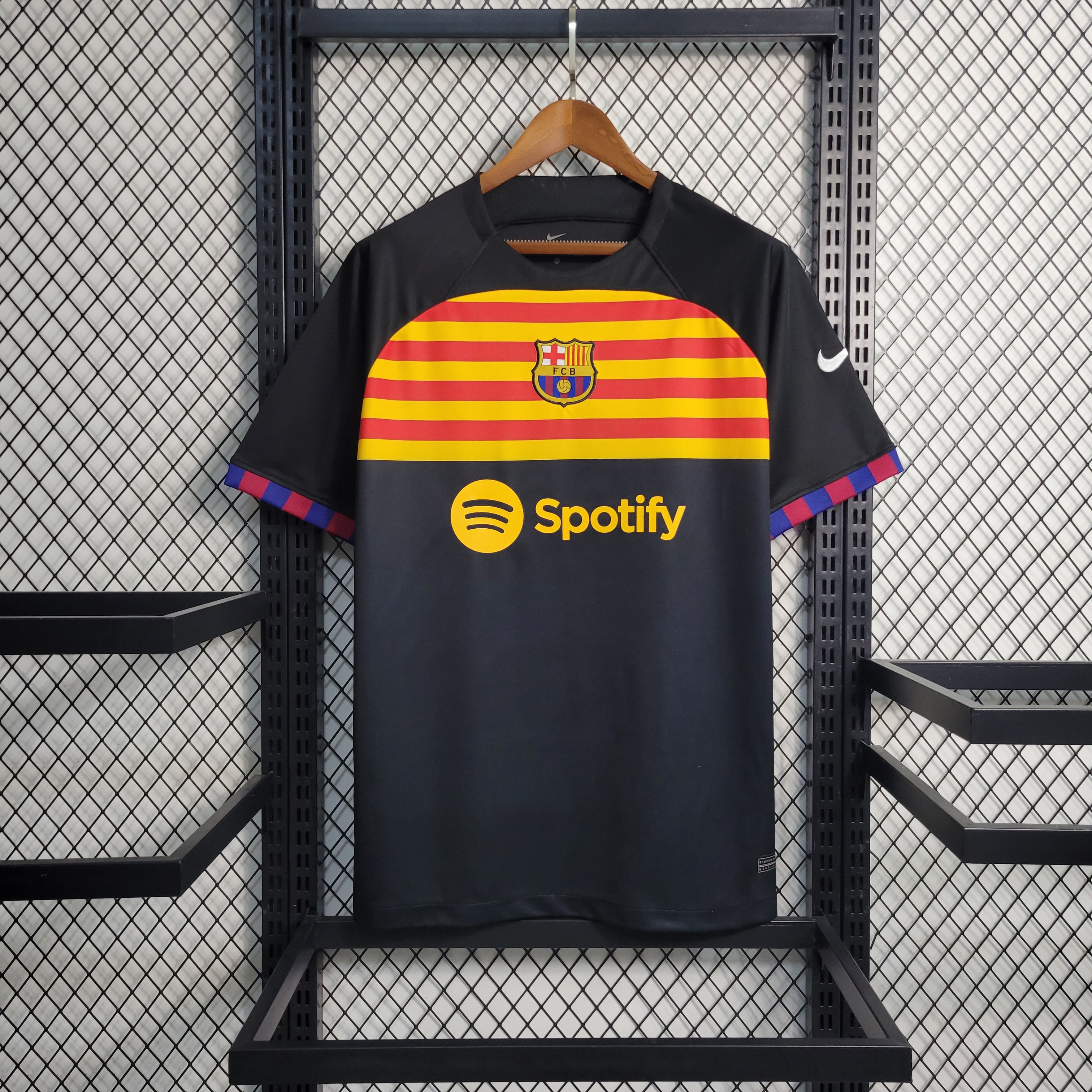 Barcelona Noir Maillot d'entraînement 23-24