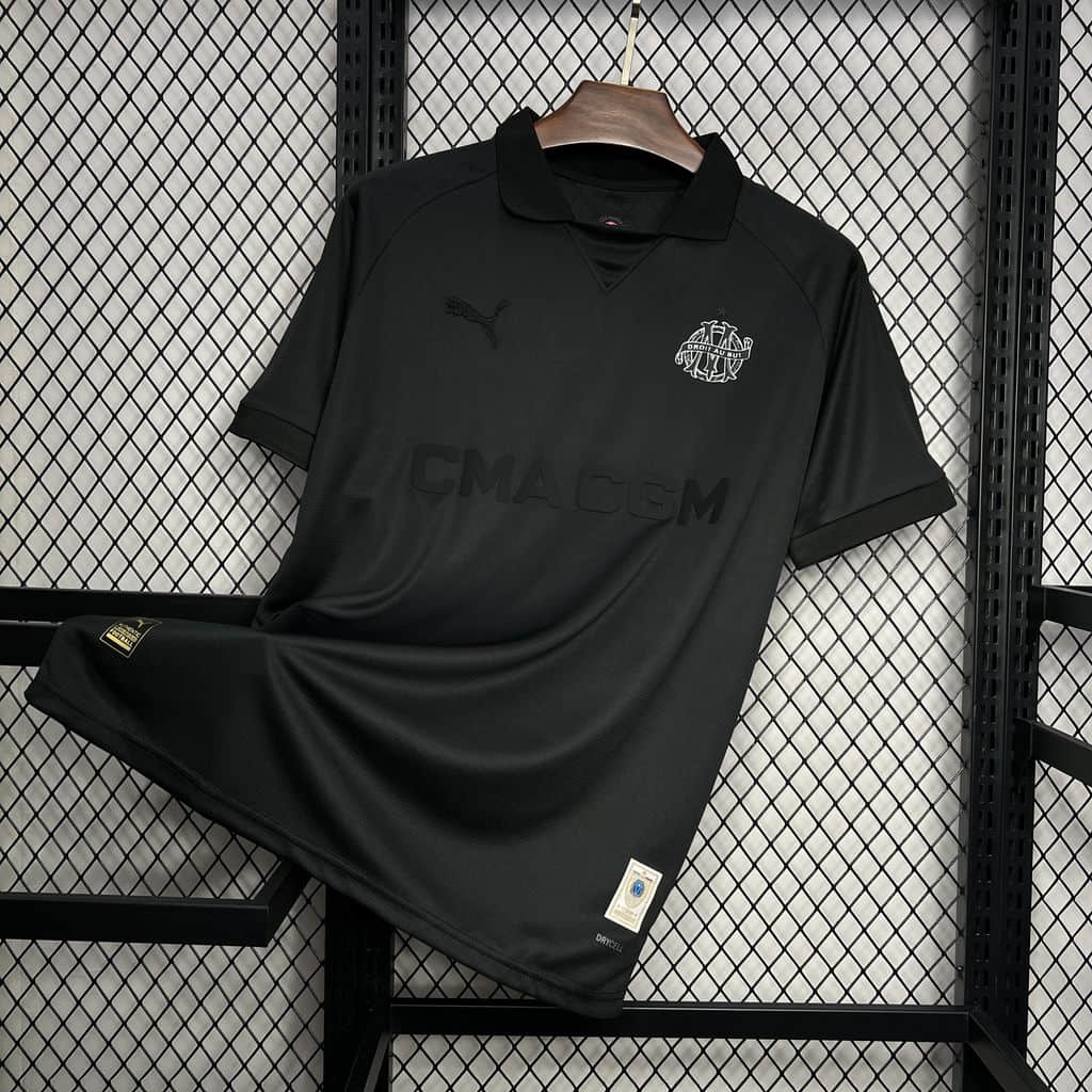 Olympique de Marseille Maillot noir du 125e anniversaire