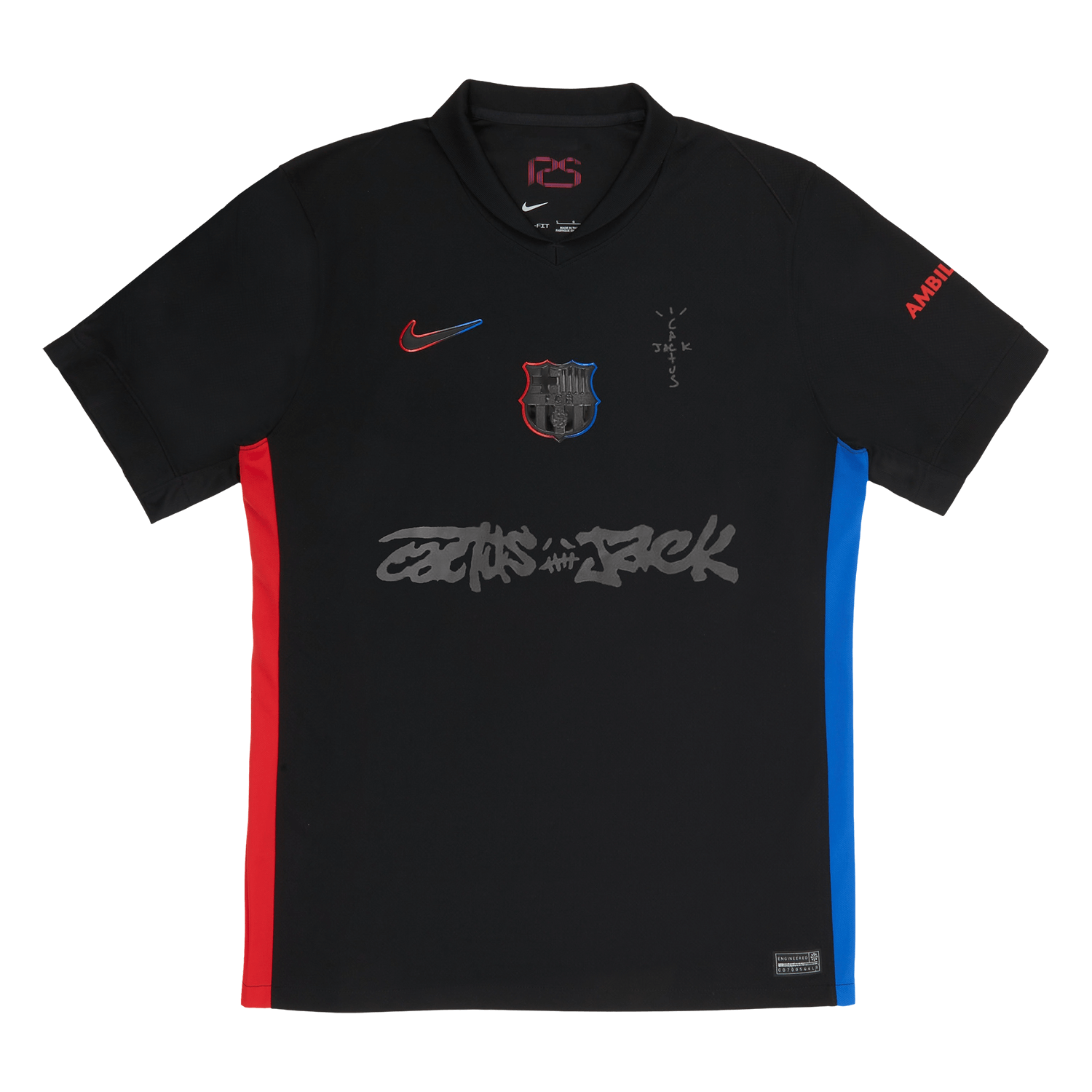 Maillot FC Barcelona x Travis Scott Noir 2024 – Édition Limitée